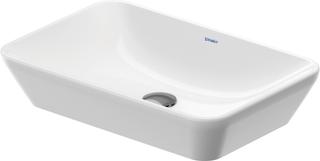 Duravit Aufsatz-Waschtisch D-Neo 60x40cm, o. ÜL, ohne Hahnlochbank, weiß