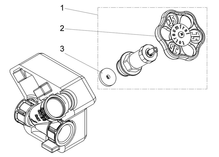 Artikelbild 3 des Artikels „Schlösser Freistromventil DG1525 DN 20, Rp 3/4, m DS, o Entl., nstg Spin. DN 20, Rp 3/4“