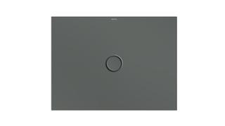Duschfläche BetteFloor 1651 100x75cm, Gl, Mini-Wannenträger, smoke