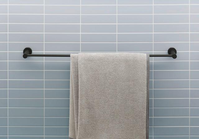 Artikelbild 4 des Artikels „Duravit Badetuchhalter D-Code 84,8x4,8x8cm, schwarz matt, wandhängend 84,8 x 4,8 x 8 cm | schwarz matt“