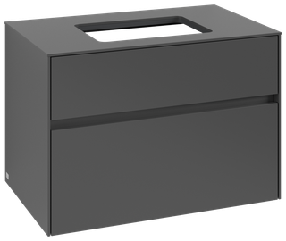 V&B Waschtischunterschrank Collaro 80x54,8x50cm, WT mittig, graphite