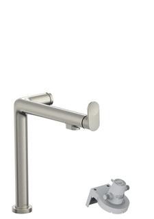 hansgrohe SPT-EHM Aqittura M91 1jet, ohne Filter, Edelstahl-Optik