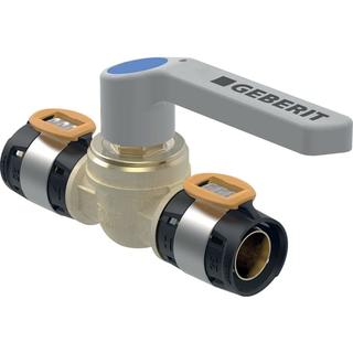 Geberit Kugelhahn FlowFit d= 50mm, 20,3cm, mit Betätigungshebel