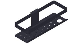 Giese Duschkorb Newport m Ha. f Ras., 260x96x80mm, schwarz matt