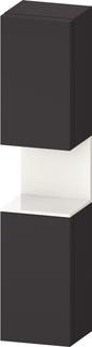 Duravit Hochschrank Qatego 40x36x1760cm, 2 T, An r, w g/Gra matt