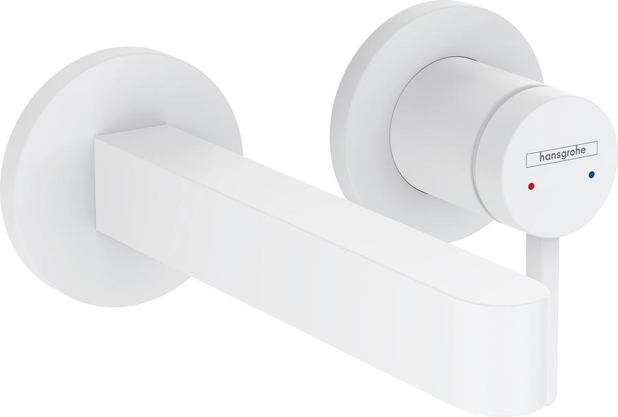 Artikelbild 1 des Artikels „hansgrohe Fertigmontageset Finoris UP-WT-EHM, f W, Ausl. 168mm, m.-we Ausladung 168 mm | mattweiß“