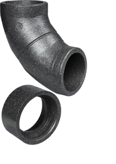 STIEBEL Rohrbogen LWF DRB 200-90 EPP, DN 200, 90Gr, gedäm.
