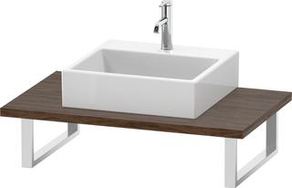 Duravit Konsole DuraStyle 80-200x55cm, 1 AS, Stär 3cm, Nussb dkl.