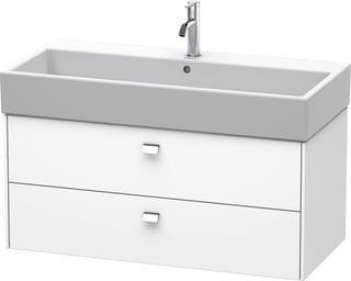 Duravit Waschtisch-Unterschrank Brioso 98,4x45,9cm, chr/we ma, 2 Schubk., wandh