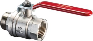 Oventrop Kugelhahn Optibal DN 15, PN 16, IG/AG, Messing vernickelt