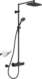 HA Regenbrause-Duscharmatur HANSAFIT 6515 Ausld. 485 mm DN15 Matt-Schwarz