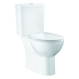 GROHE Stand-Tiefsp.-WC-Kombi Bau Keramik randl., Abg. senkr., m Sitz, alpinweiß