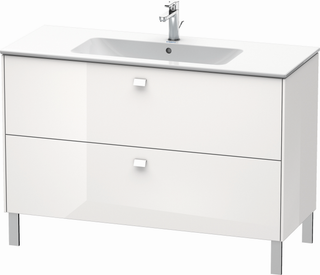 Duravit Waschtisch-Unterschrank Brioso 122x47,9cm, we hgl, 2 Auszüge, stehend