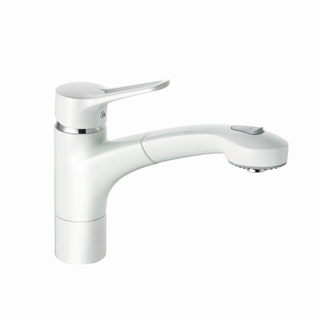 Kludi MX Spültisch-Einhebelmischer Hebel, schwenkb., herausz. Ausl., chr/we