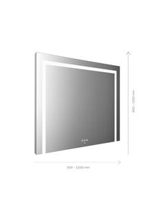 EMCO LED-Lichtspiegel MI 220+ 1400x800mm, m 3 Lichtauss. ob, re u. li