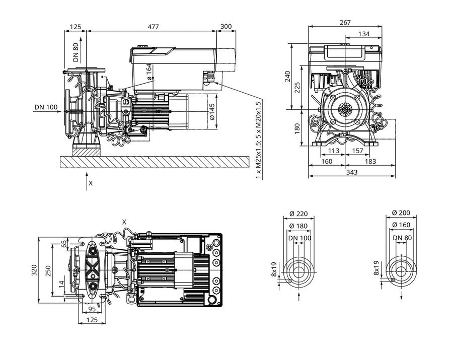 Artikelbild 3 des Artikels „Wilo Trockenläufer-Hocheffizienz-Blockp. Stratos GIGA2.0-B 80/1-16/3,0,DN100,DN80 “