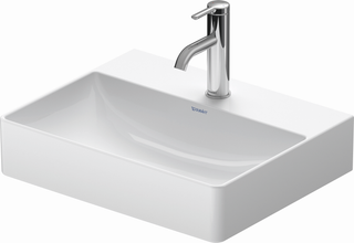 Duravit Waschtisch Compact DuraSquare 50x40cm, o. ÜL, m HLB, 1 HL, we WG