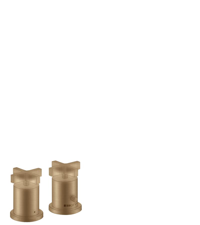 Artikelbild 1 des Artikels „hansgrohe Fertigmontageset Axor Citterio 2-L-W-Ran-Arm, m TH, KrG, brush. bron brushed bronze“