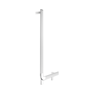 Keuco Winkelgriff AXESS Care 90G, senk Handl L, 381x851mm, AL si-el/v