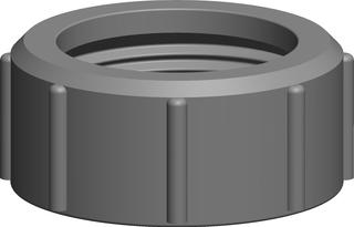 ATEC Mutter 1 1/4", für Siphon, grau