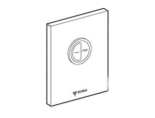 Schell Betätigungsplatte EDITION ECO chrom, für WC, Zweimengenspülung