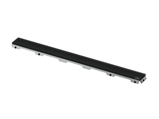 TECE Glasabdeckung TECEdrainline 1200mm, Gl. sw sat., f Duschr., gerade