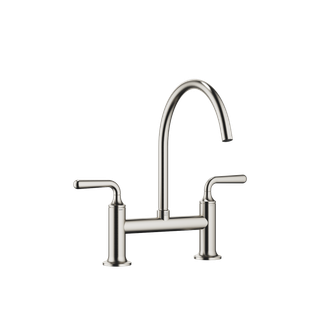 Dornbracht Zweigr.-Brücken-Armatur VAIA Ausladung 241mm, Platin gebürstet