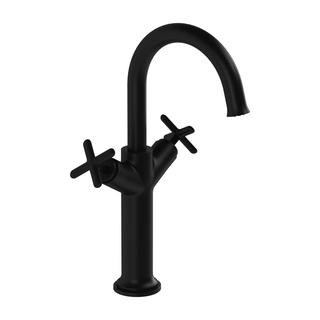 VitrA WT-Zweigriffarmatur Origin Classic f fr Auf.sch, o. Abl.garn, Oberfl. sw ma