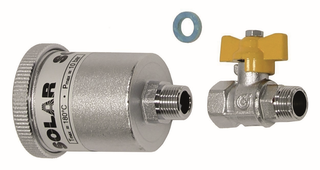 Vaillant Sol-Schnellentl. auroTHERM plus mit Absperrventil, 3/8" AG