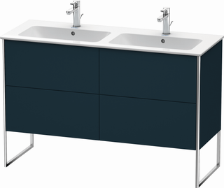 Duravit Waschtisch-Unterschrank XSquare 128x47,8x83,2cm, 4 AZ, st, blau s-matt