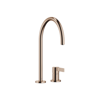 Dornbracht Zweigriff-Armatur Tara Ultra m Ros, Ausl. 241mm, f Spült., bron geb.