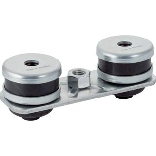 Geberit Grundplatten-Dämmset rechteckig, 2-Loch, Gewindemuffe M 10