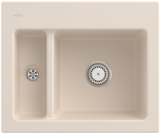 V&B Spüle Subway 60 XM m Abl.garn, Hand., ivory CeramicPlus