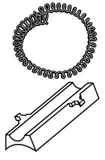 Heimeier Halterung Wärmesockel, Spiralfeder, f Anlegefühler