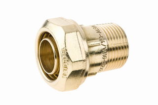 BEULCO PE-Übergangsstück 6601 MS, 3/4" AG, 25x3,5mm, Stützrohr fest
