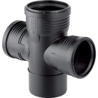 Geberit Abzweig Silent PP DN 125/110/110, 87,5Grad, 2-fach
