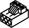 BOSCH Ersatzteil TTNR: 87144044050 Anschlussklemme 2-polig FR/FS blau
