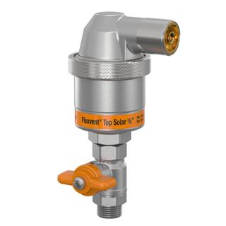 Flamco Schwimmerentl. Flexvent Top Solar G 3/8 AG, o. Absp.ventil, m Kugelventil
