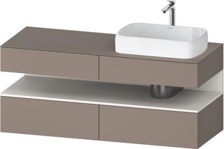 Duravit Waschtisch-Unterschrank Qatego 140x55x60cm, w m/ba m, Pl, Beck. re