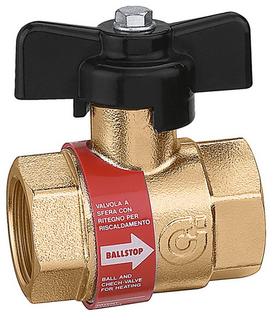 Caleffi Kugelhahn BALLSTOP 1/2", FG, m RSV, 5-110 GC, f HZ-Anl.