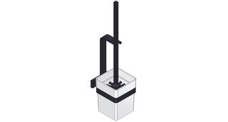 Giese WC-Garnitur Gifix Tono 140 x 471 x 107 mm, mit satiniertem Kristallglas