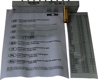 Wolf Umrüstsatz Erdgas E/LL - Flüssiggas für CGU-2(K)-10/18