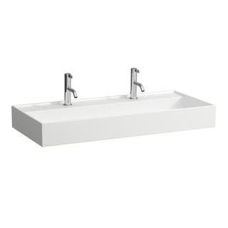 Laufen Aufsatz-Waschtisch KARTELL 100x46cm, US gs, o. ÜL, 2 HL, we. LCC