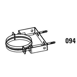 Daikin Wandhalter W8 WH5 DN 80/125, für Außenwandrohr, Edelstahl