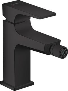 hansgrohe Bidet-Einhebelmischer Metropol m HG, Pus-Op-Abl, Ausl. 129mm, matt-sw