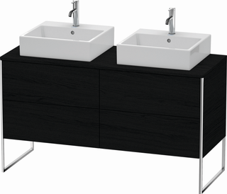 Duravit Waschtisch-Unterschrank XSquare 140x54,8x77,8cm, Ei sw, Ahorn rechts