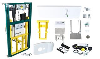 Walraven WC-Element VARIO DeLuxe 30 30cm elektr. höhenverst., Abl waagerecht