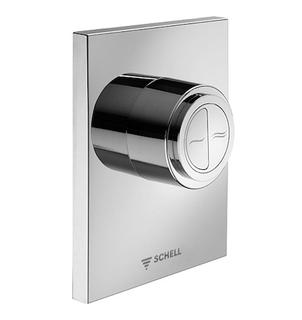 Schell WC-Betätigungspl. EDITION ECO 100 124x153,5x12mm, Kunststoff, verchromt