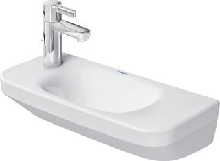Duravit Handwaschbecken DuraStyle 50x22cm, o. ÜL, m HLB, HL li, we WG