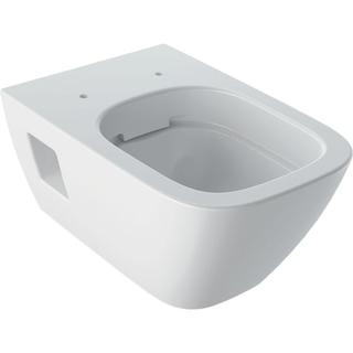 Geberit Wand-Tiefspül-WC Renova Plan 6/5 l, teilgeschlossene Form, rimfree